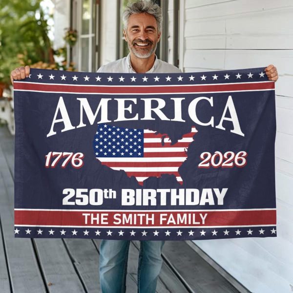 Personalized America 250 Anniversary Flag