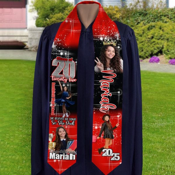 Custom Photo Graduation Stole 2026