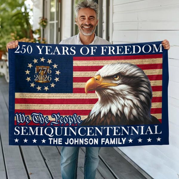 Custom American Eagle 250 Freedom Flag